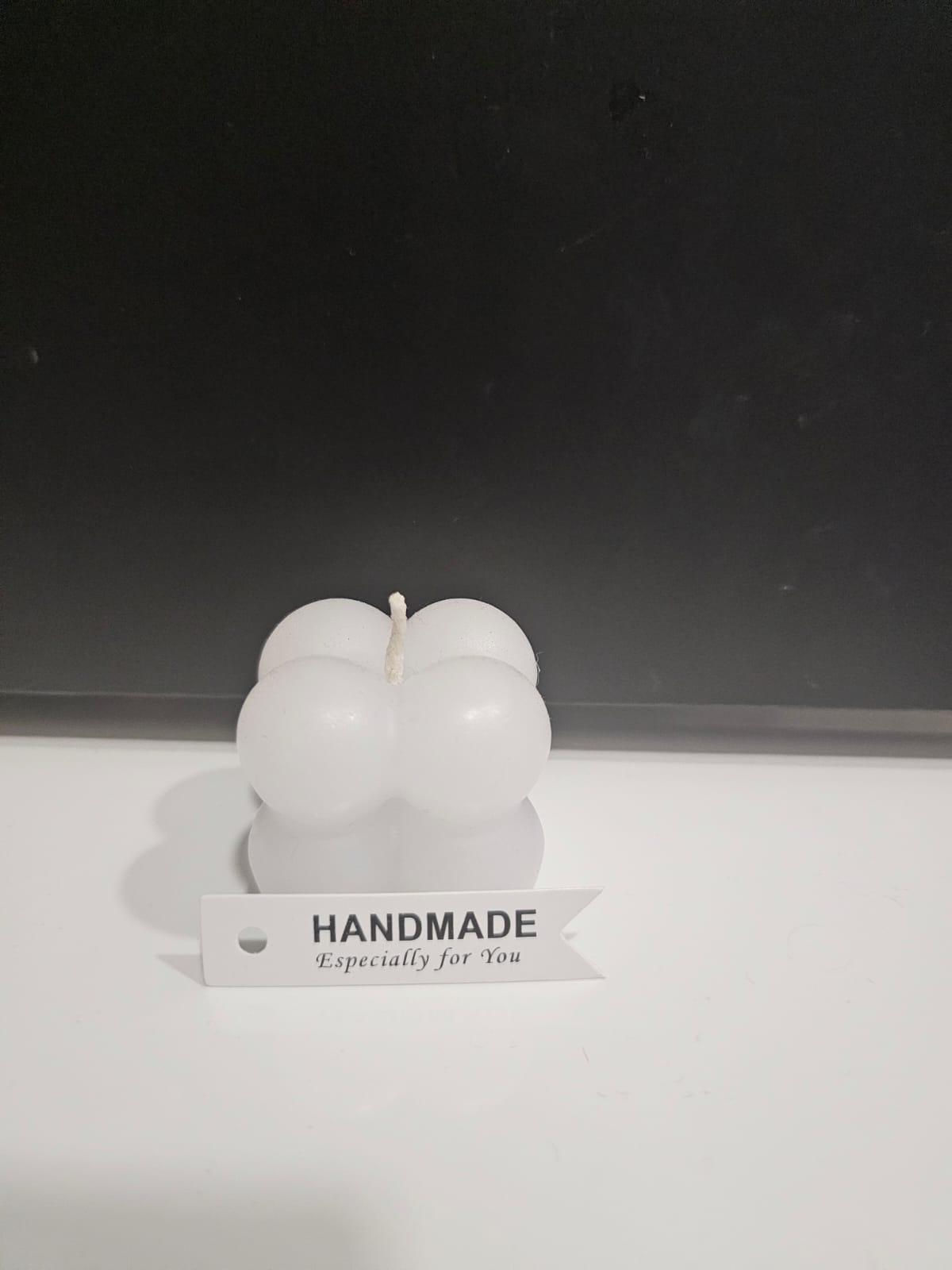 Handgemachte Bubble-Kerze – Weiß