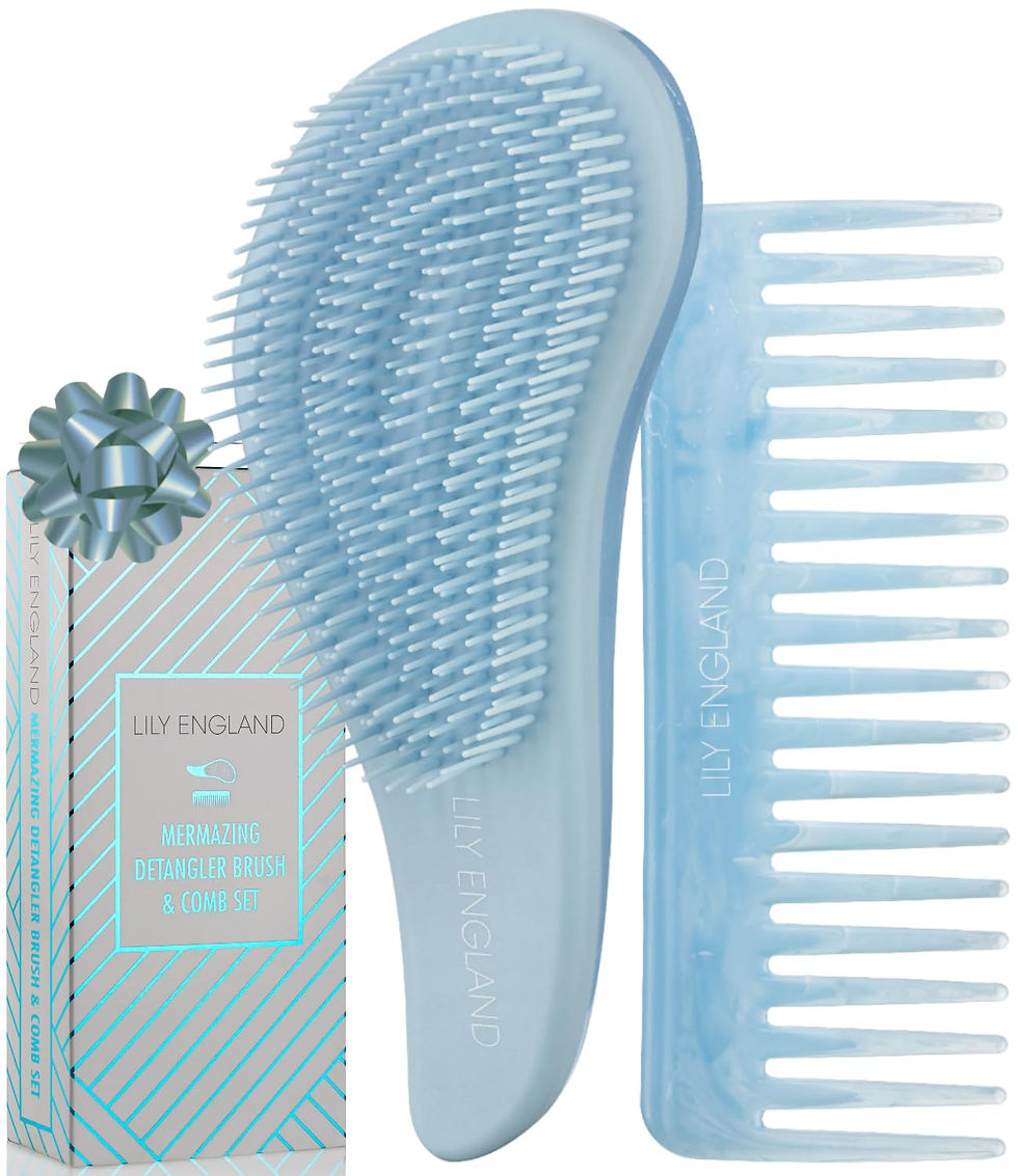 Miniaturbild: Haarbürste ohne Ziepen und Lockenkamm Set - Ombre Entwirrbürste und Kamm