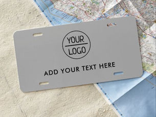 Review Custom Business Logo License Plate