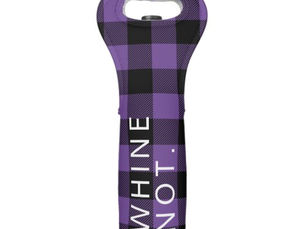 Best Deals! Purple Buffalo Plaid Funny Whine Not Wine Bag