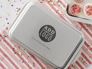 Review Custom Logo Branded Company Name |  Cake Pan