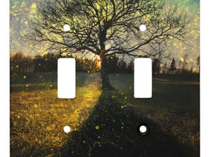 Top 5! Magical fireflies dreamy landscape light switch cover