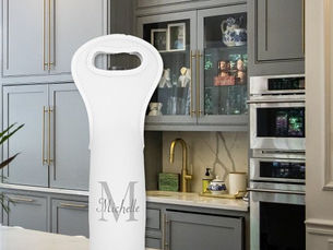 Top 10! Elegant Monogram Modern Custom Wine Bag