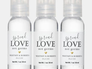 Big Deals! Editable Spread Love Not Germs Hand Sanitizer