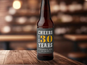 Best Price! Custom Cheers Milestone Birthday Beer Bottle Label