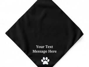 Review Create Your Own Pet Dog Personalized Message Bandana