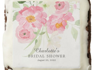 Top 10! Spring Blossoms Floral Bridal Shower Brownie