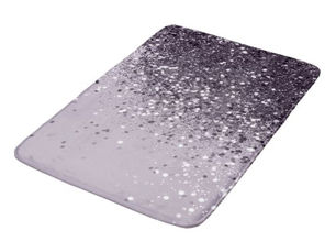 Hot Review! Sparkling Lavender Lady Glitter #2 #shiny #decor Bath Mat