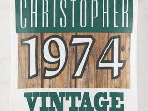 Hot Deals! Name with Year 1974 Vintage Trinket Tray