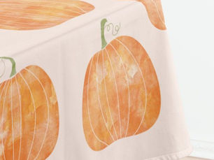 Best Price! Pumpkin Watercolor Pattern Tablecloth