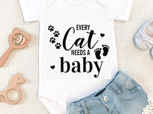Top 5! Every Cat Needs A Baby Pregnancy Announcement Baby Bodysuit