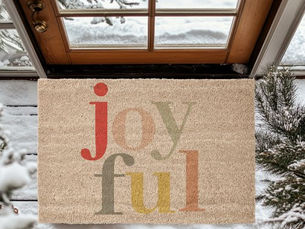 Top 5! Colorful and Joyful  | Custom Welcome  Fiber Doormat