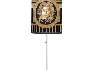Review Luxury Medusa Medallion Gold Table Lamp