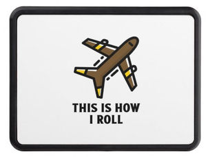 Best Price! Airplane roll pilot aviation hitch cover