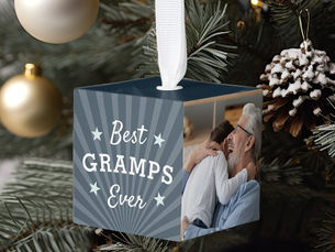 Top 10! Best Gramps Ever Photo Cube Ornament