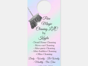 Best Price! Classy Cleaning Service Move-out Pastel Pin Broom  Door Hanger