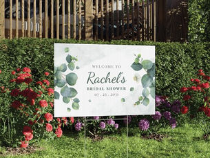 Big Deals! Bridal Shower Eucalyptus Greenery Elegant Floral Sign