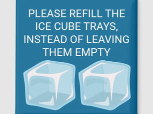 Review Please Refill The Ice Cube Trays | Novelty Magnet