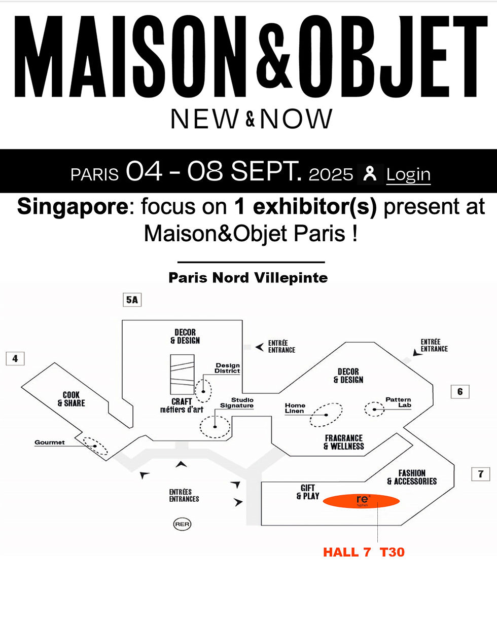 rehyphen first debut showcase in Maison & Object Paris Design week 