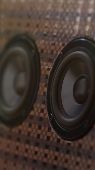 Decibelist _ speaker_ MusicCloth art frame_ cassette tapes