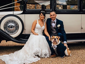 7 Fun ways to include your dog on your wedding day.