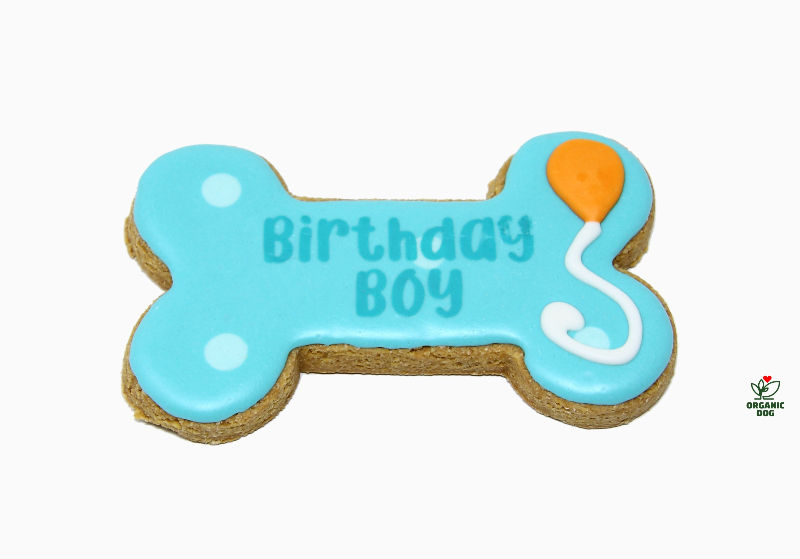 Birthday Boy Bone Vanilla All-Natural Dog Cookie