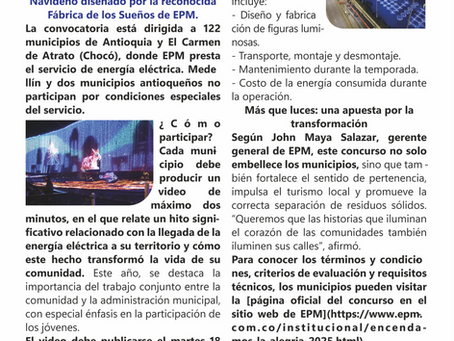 EPM Celebra sus 70 años Iluminando Comunidades"Encendamos la Alegría 2025"
