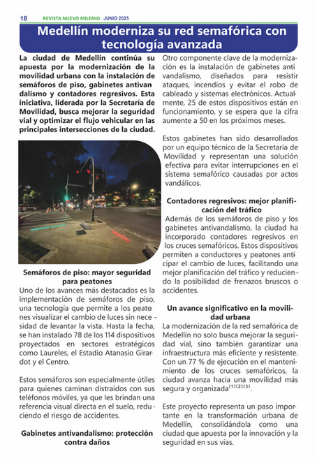Medellin moderniza su Red Semafórica con Tecnología Avanzada