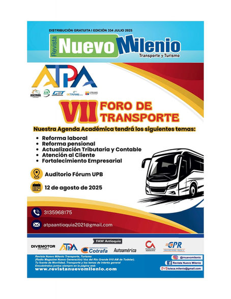 ATPA INVITA AL VII FORO DE TRANSPORTE