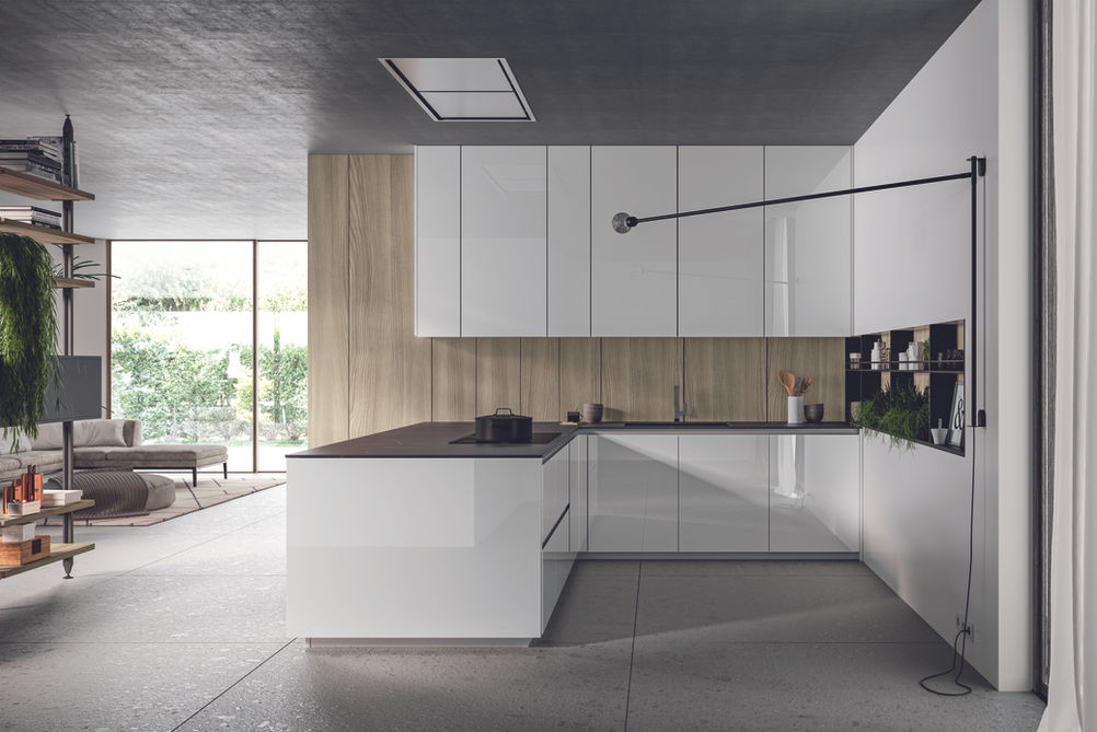 Cucina con ante a vetro Arredo 3 ARC10 Home Design Arezzo