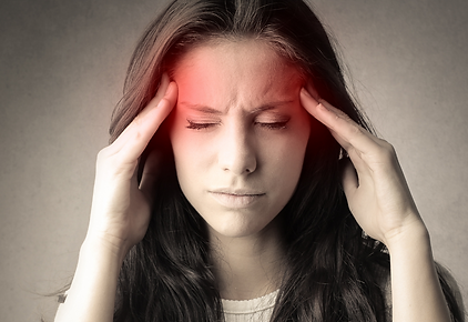 lady with headache