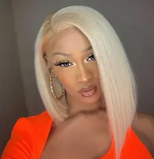 Ash Blonde Straight Bob Wig - 4x4, 5x5, 13x4, 13x6 (different length)