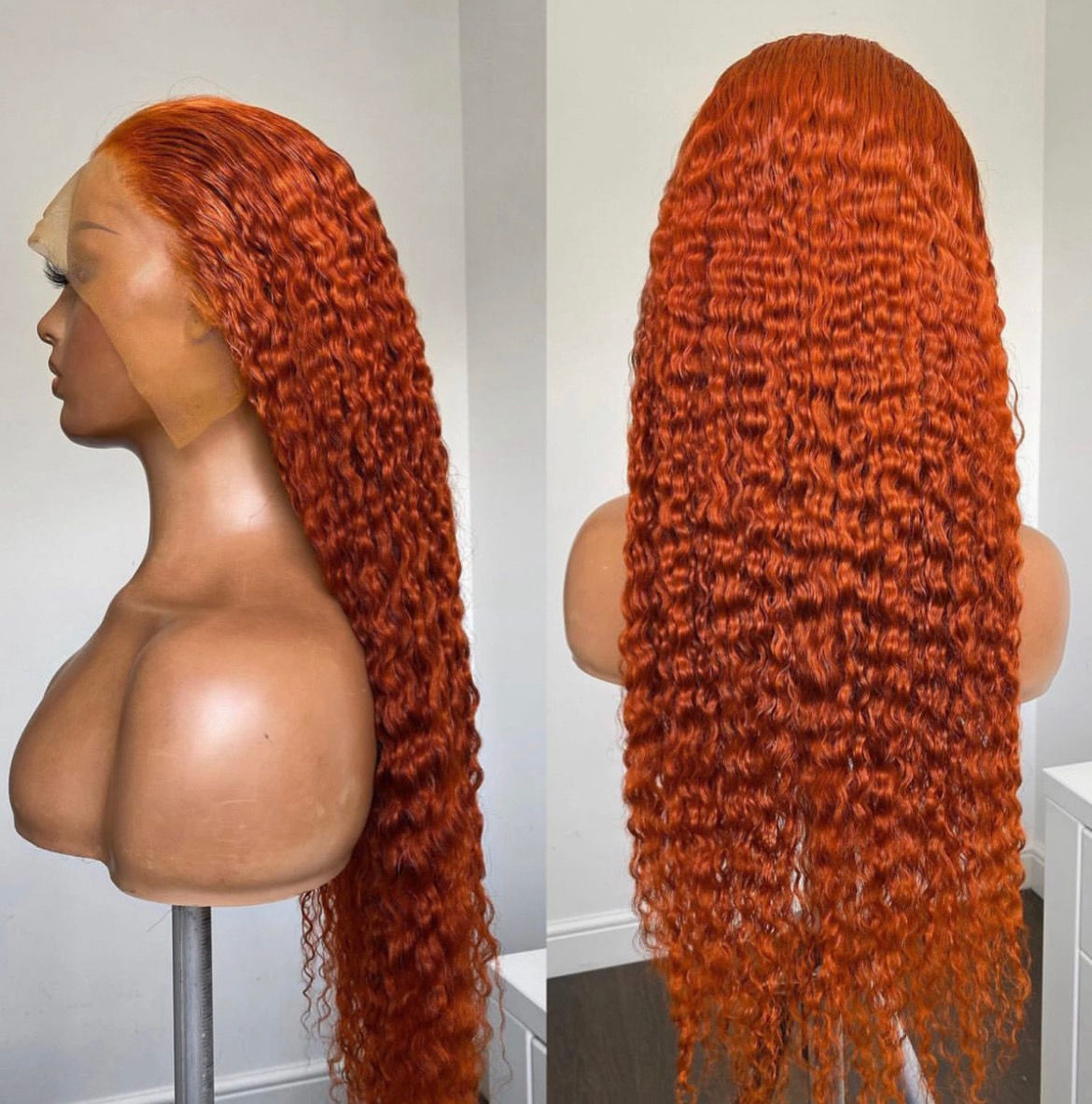 Ginger Kinky Curly - 4x4, 5x5, 13x4, 13x6 (lengths & densities)