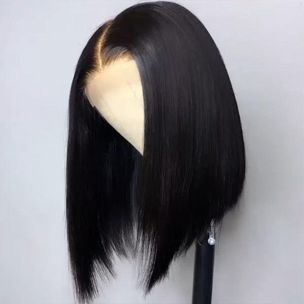 Jet Black Straight Bob Wig - 4x4, 5x5, 13x4, 13x6 (different length)