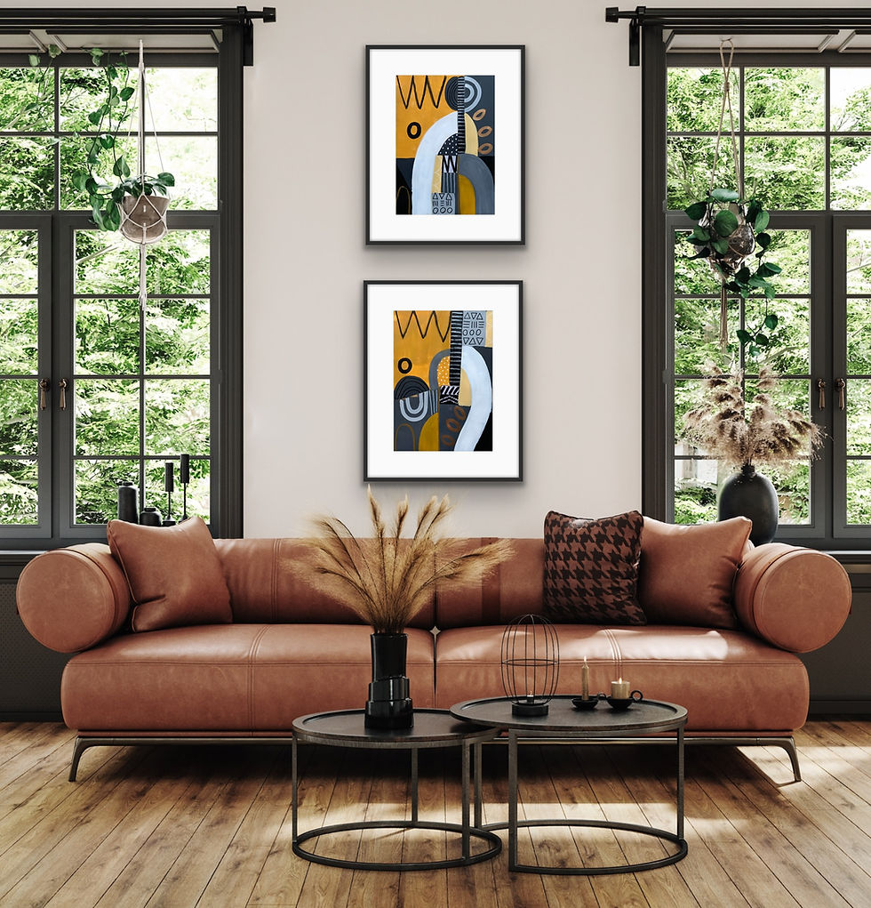 Thumbnail: Usher the Sunset (Diptych)
