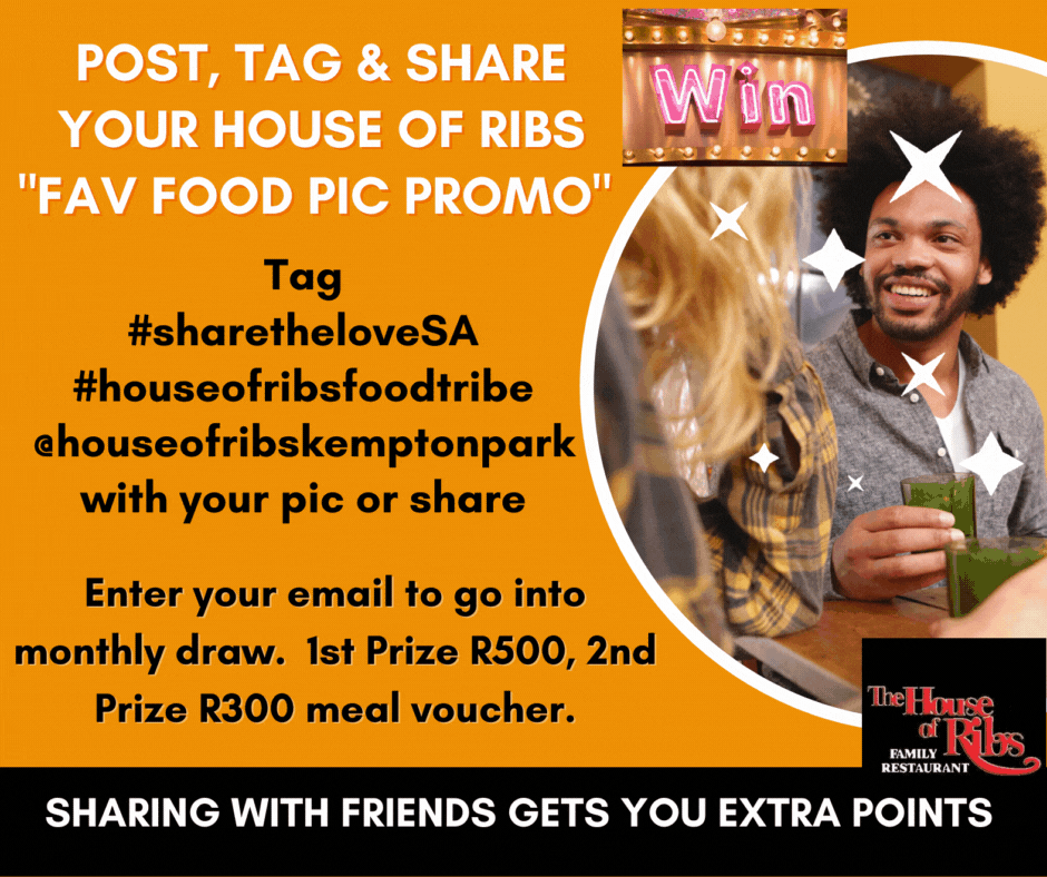 house of ribs post a pic and share promo