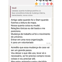 Feedbacks reais de sessões de astrologia e terapias integrativas