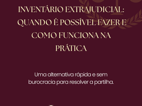 Conteúdo jurídico sobre inventário extrajudicial