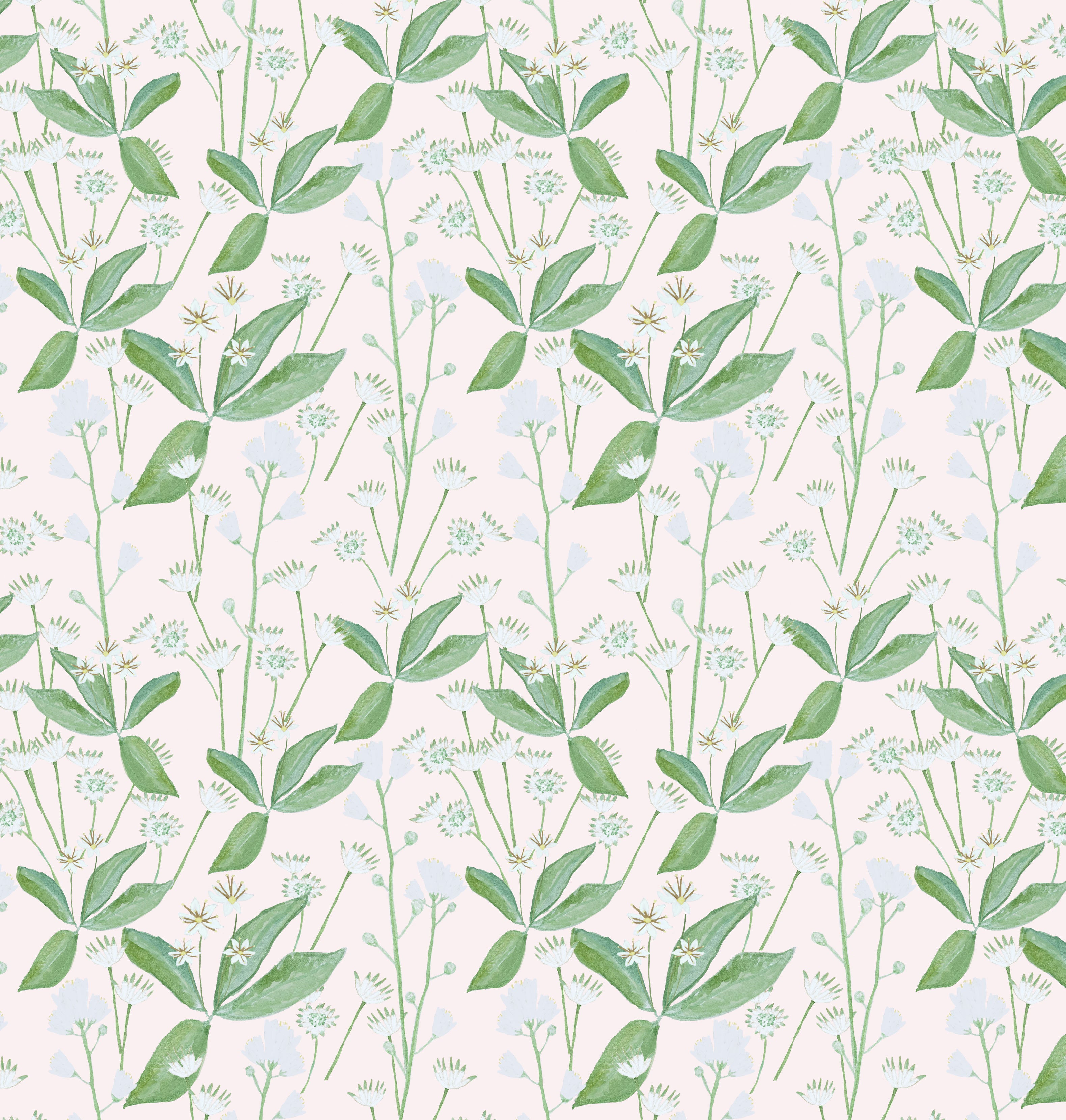 Textiles by SMITH - Lillipad Blush Linen Fabric