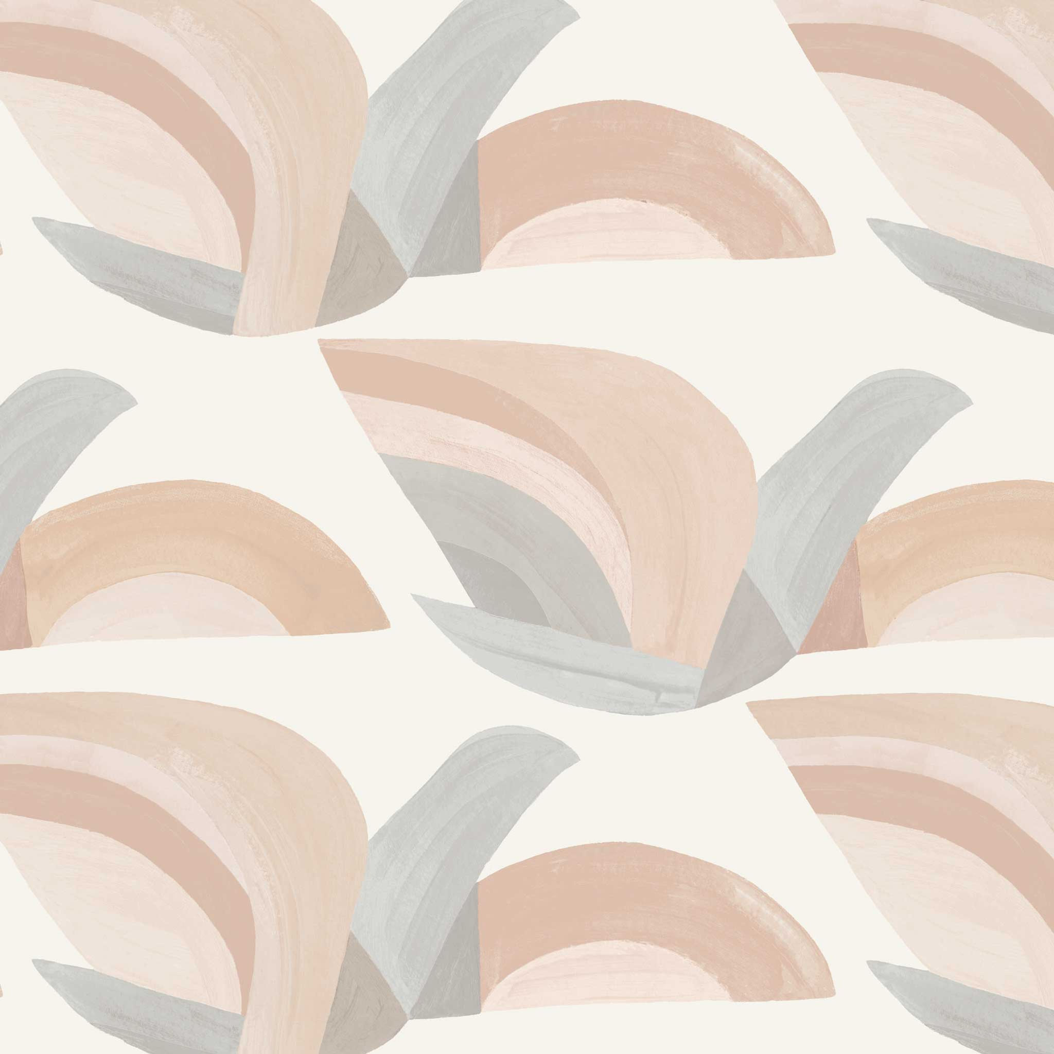 HABITA - Flock Blush Wallpaper