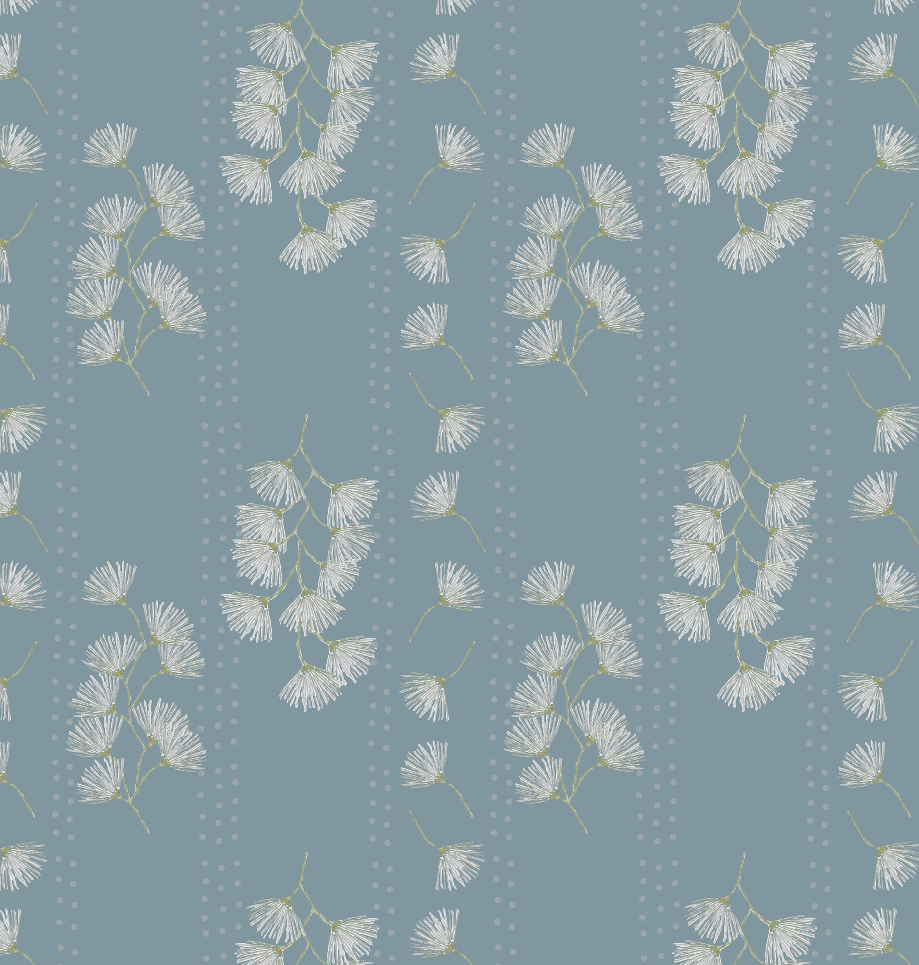 Textiles by SMITH - Dandelion Slate Wallpaper