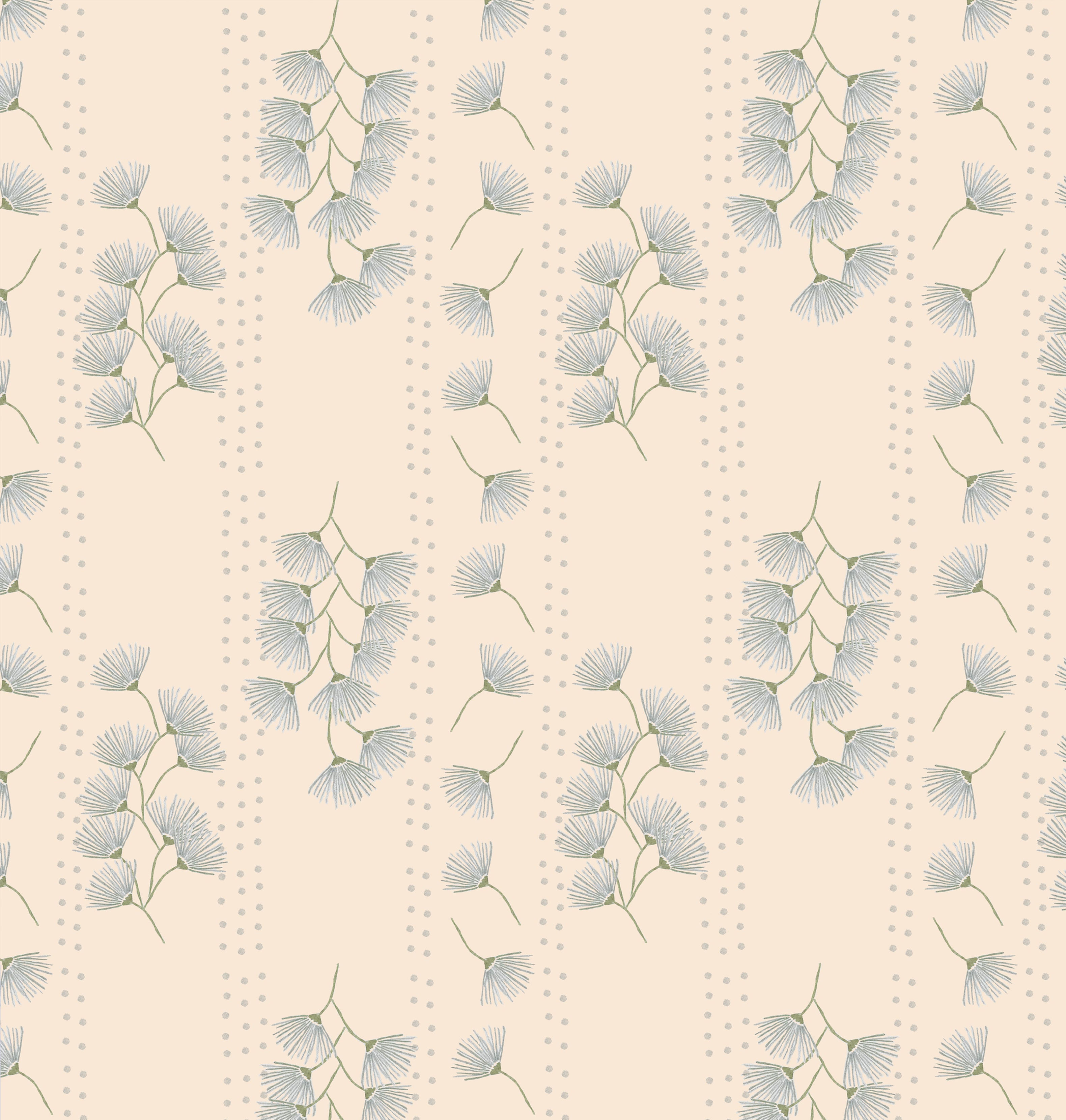 Textiles by SMITH - Dandelion Peach Wallpaper