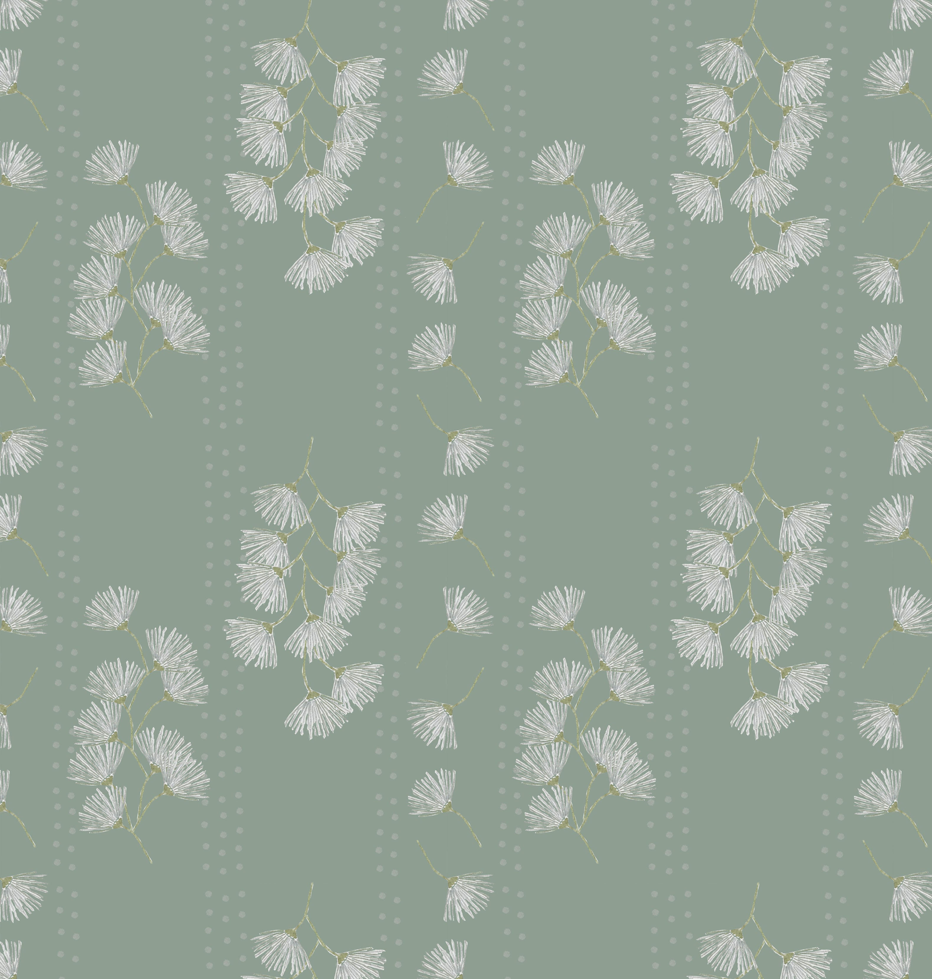 Textiles by SMITH - Dandelion Moss Linen Fabric
