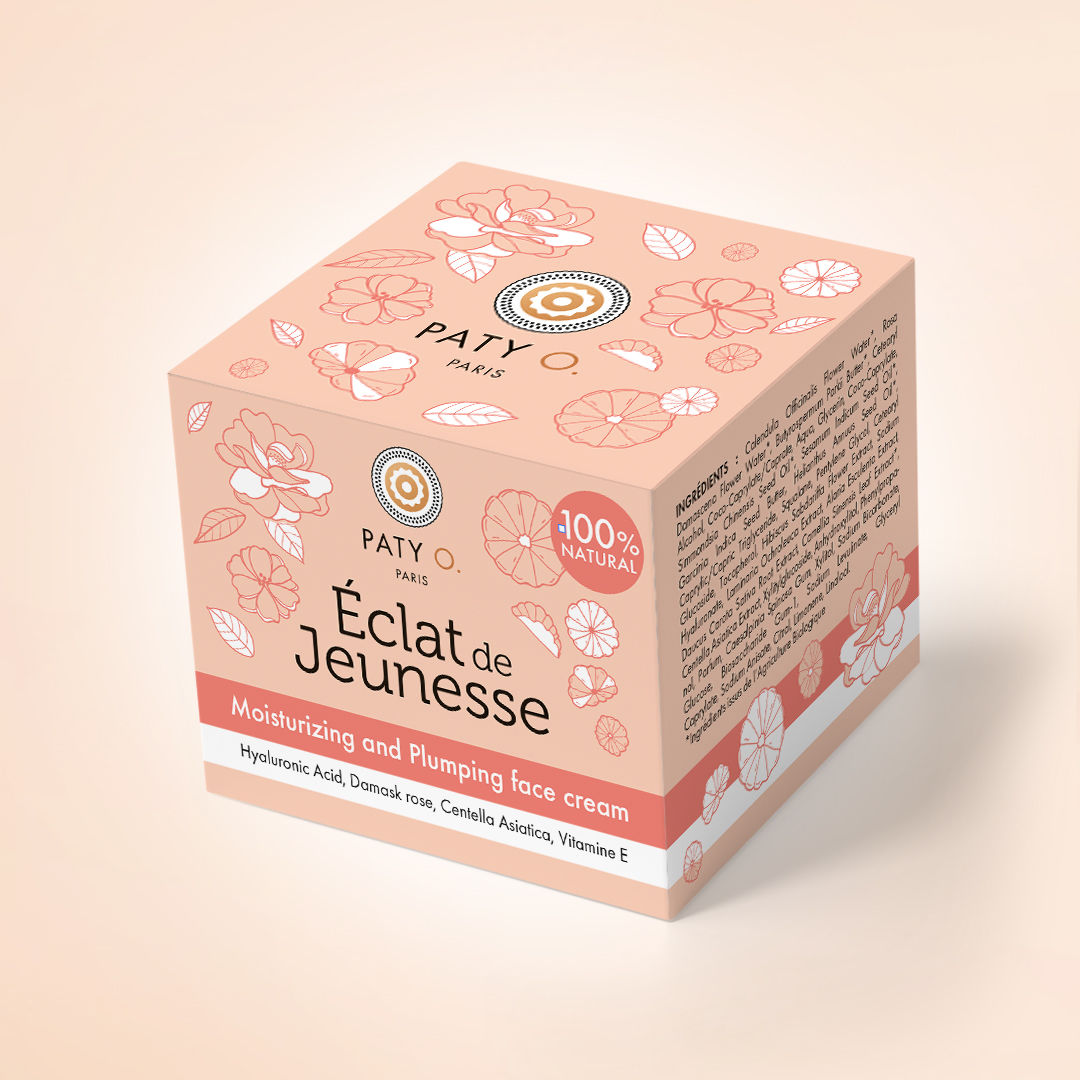 Éclat de Jeunesse Crème Visage A. Hyaluron+Vitamine E+Rose de Damas+Centella A