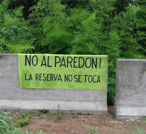 Vecinos de la Reserva Santa Catalina le dicen «No al paredón»