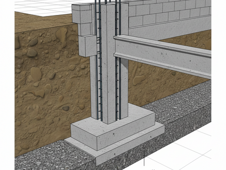 Le faux poteau dans les fondations : rôle, dimensions et bonnes pratiques