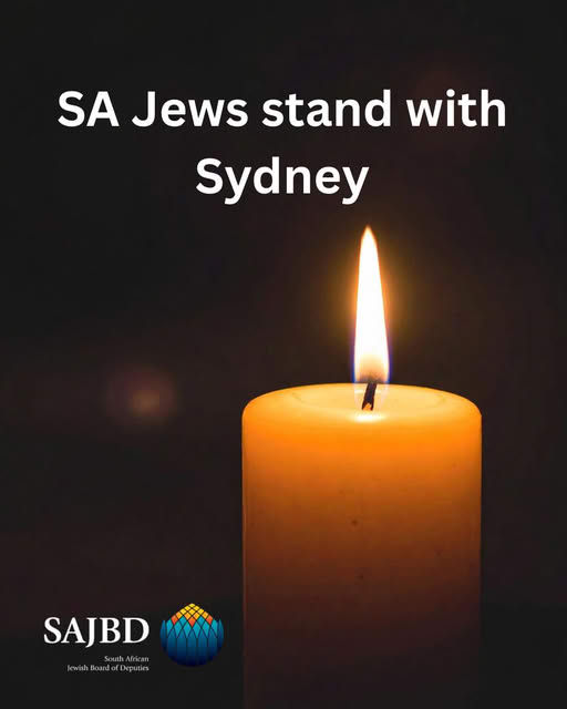 SAJBD devastated to hear of the terror attack in Bondi