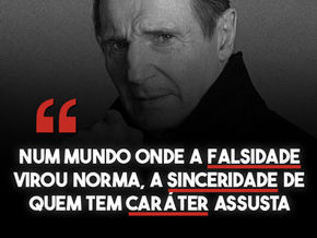 A sinceridade de quem tem caráter