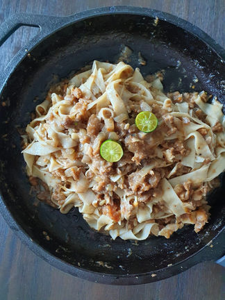 Sisig Pappardelle