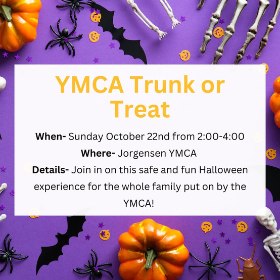 YMCA Trunk or Treat will be at theYMCa in Southwest Allen County. Join in on this safe and fun Halloween experience for the whole family.